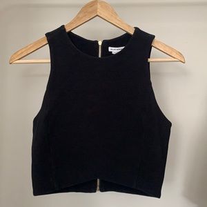 🔮 Club Monaco Crop Top Zipper Back